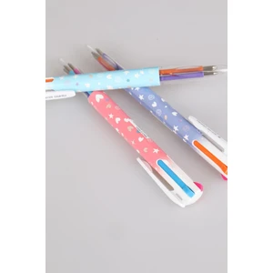 DEKOMUS ÖZEL TASARIM 4 RENK YAZAN TÜKENMEZ KALEM