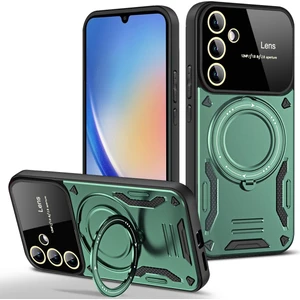 Seashell Digital Samsung Galaxy A34 5g Pc+Tpu Koruyucu Magsafe Green Uyumlu Telefon Kılıfı (Yurt Dışından)