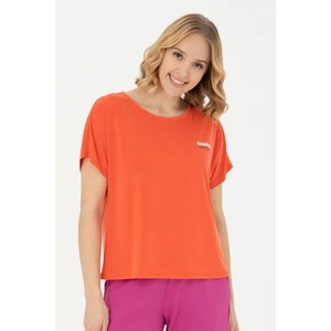 U.S. Polo Assn. Kadın Oranj Tişört 50271621-VR181