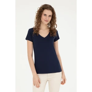 U.S. Polo Assn. Kadın Lacivert Tişört Basic 50280068-VR033