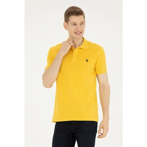 U.S. Polo Assn. Erkek Safran Tişört Basic 50279573-VR043