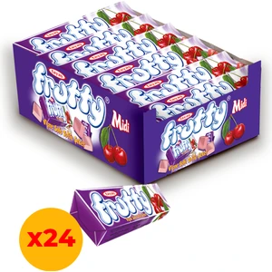Frutty Midi Vişneli Yumuşak Şeker 20 Gr X 24 Adet Kutulu