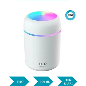 H2O Humidifier 300 ml Ulrasonik Hava Nemlendirici Buhar Makinesi ve Aroma Difüzörü