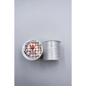 Ebruli Boncuk 0.8 mm Silikonlu Lastikli Misina Esnek (2 Adet-37 Metre)