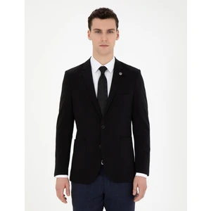 Pierre Cardin Erkek Siyah Esnek Fit Blazer Ceket 50287775-VR046