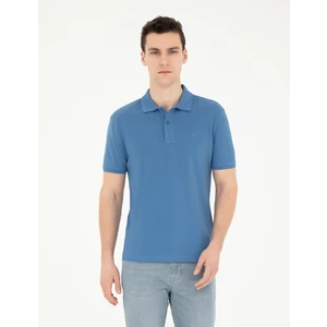 Pierre Cardin Erkek Koyu Mavi Slim Fit Basic Tişört 50280754-VR032