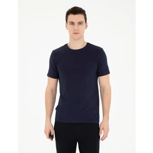Pierre Cardin Erkek Lacivert Slim Fit Basic Tişört 50280751-VR033