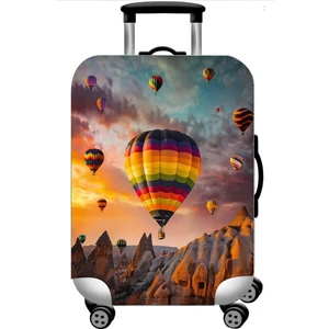 Bag Line Valiz Kılıfı Bavul Koruyucu (Kapadokya Balon Temalı)