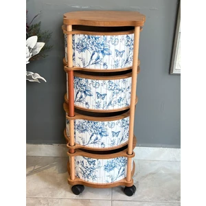 Blue  4 Katlı Sebzelik Yuvarlak