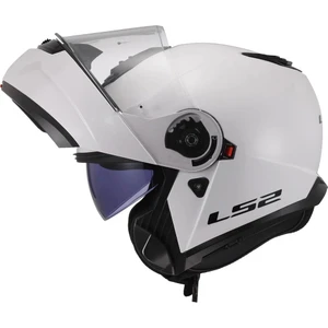 Ls2 Strobe 2 Çene Açılır Beyaz Kask