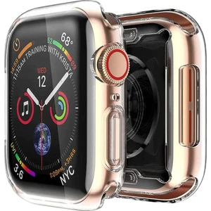 Caseart Apple Watch 44 mm Şeffaf Silikon Saat Koruma Kılıfı