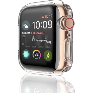 Caseart Apple Watch 42 mm Şeffaf Silikon Saat Koruma Kılıfı