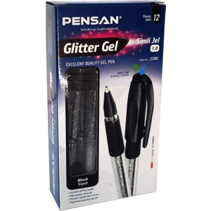 Glitter Gel Simli Jel Kalem 12 Adet