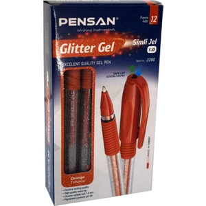 Glitter Gel Simli Jel Kalem 12 Adet