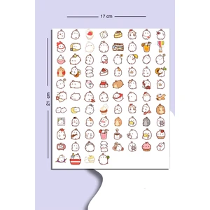 80 Adet Sevimli Sticker Seti Planner Ajanda Bullet Journal Için Uygun Set