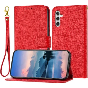 MY Boutique1 Samsung Galaxy A54 5g Için Telefon Kılıfı Cüzdan Flip Folio Pu Deri Litchi (Yurt Dışından)