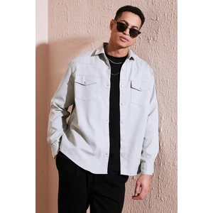 Pamuklu Regular Fit Çift Cepli Gömlek Erkek GÖMLEK CF24W116927
