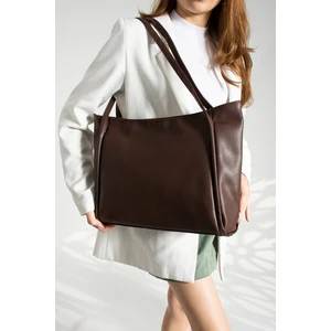 Nou Çift Saplı Salaş Model Vintage Shopper El ve Omuz Çantası