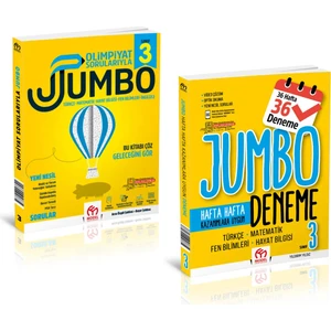 Model Eğitim Yayıncılık 3. Sınıf Olimpiyat Sorularıyla Jumbo - Jumbo Tüm Dersler Deneme (2 Kitap)
