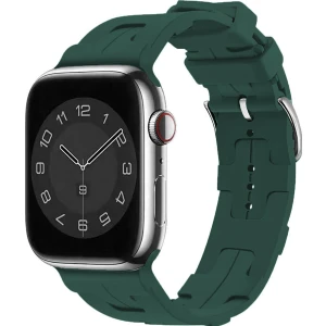 Apple Watch 9 41 mm Uyumlu Hermes Silikon Kordon Kayış - FC241