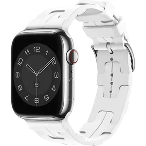 Apple Watch 9 41 mm Uyumlu Hermes Silikon Kordon Kayış - FC241