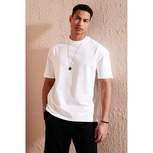 Pamuklu Bisiklet Yaka Relaxed Fit Basic T Shirt Erkek T Shirt 5902610