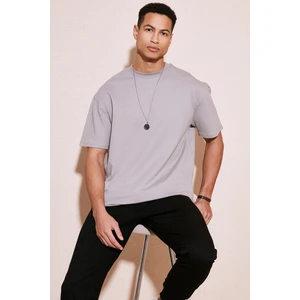 Pamuklu Bisiklet Yaka Relaxed Fit Basic T Shirt Erkek T Shirt 5902610