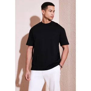 Pamuklu Bisiklet Yaka Relaxed Fit Basic T Shirt Erkek T Shirt 5902610