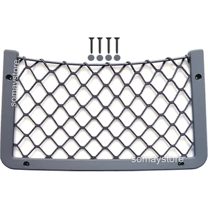 Tekne Karavan Eşya Taşıyıcı File Ceplik Gri 35 x 20 cm