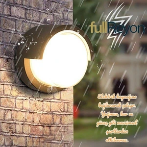 Full Reyon 3000K, 12 Watt Gün Işığı Ledli Bahçe, Balkon, Salon, Teras, Kamelya Apliği, Dış Mekan LED Armatür