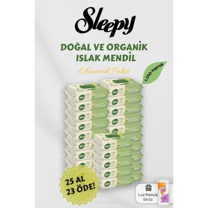 Organik Islak Mendil 25 Al 23 Öde Hediyeli