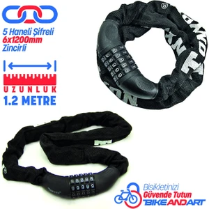 Bike And Art Zedonyon 6X1200 Şifreli Zincir Kilit