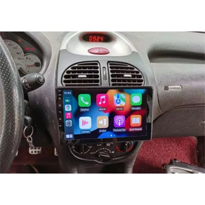 Peugeot 206 (1999-2010 yıl)2GB Ram 32GB Rom Hafıza Multimedya Android sürüm 13 Kablosuz Carplay Navigasyon 9 inç Ekran