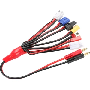 Powermaster Lipo Batarya Banana Şarj Kablo Seti 8 Farklı Soket Uçlu Şarj Kablosu Trx Jst Futaba Tamıya Ec3 XT60