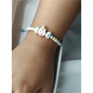 Amabel Jewelerys Unicorn Figürlü Kum Boncuk Çocuk Bileklik