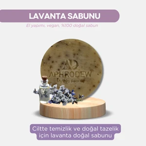 Lavanta Aroma Terapi Doğal Vegan Sabun - Ciltte Temizlik Ve Doğal Tazelik - 100 Gr