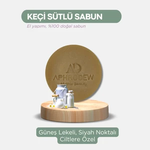 Keçi Sütü Sabunu - Güneş Lekeli, Siyah Noktalı, Ciltlere Özel, Yoğun Nemlendiricili - 100 gr