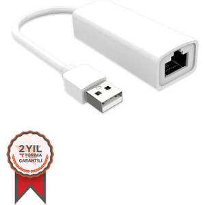 Beyaz Yd-75 USB 2.0 Ethernet Adaptörü