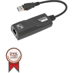 Siyah Yd-74 USB 3.0 Ethernet Adaptörü