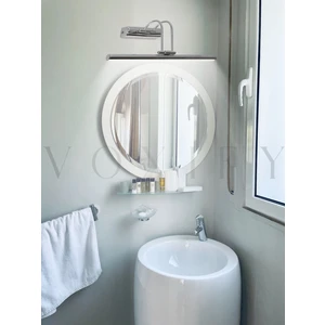 Gümüş Kuğu Aplik Oynar Başlıklı Beyaz Işık Şık Tasarım Dekoratif Dizayn Banyo Ayna Aydınlatma