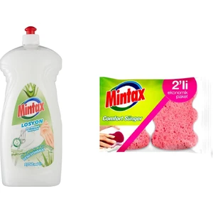 Losyon Bulaşık Deterjanı 1350 ml + Mintax Comfort Sünger