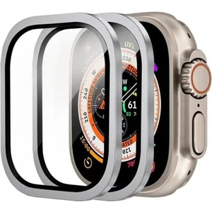 9h Titanyum Alaşımlı Çerçeveli Ful Kaplama Apple Watch Ultra 49MM Ekran Koruyucu, Hafif ve Tam Uyumlu