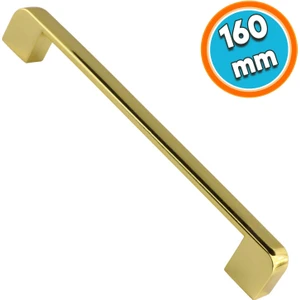 Mobilya Mutfak Dolabı Oval Çekmece Dolap Kapak Kulpu Kulbu Gold 160 mm Metal Kulp