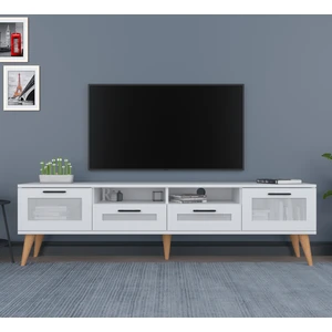 Avanos Ahşap Ayaklı 180 cm Beyaz Tv Ünitesi