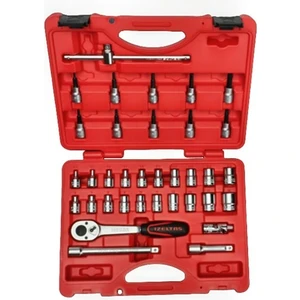 3/8" Altı Köşe Lokma Anahtar ve Lokmalı Allen Set 35 Parça