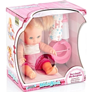 Melis Bebek Seti 34 cm Kız Çocuklar İçin Eğlenceli Türkçe Konuşan Oyuncak