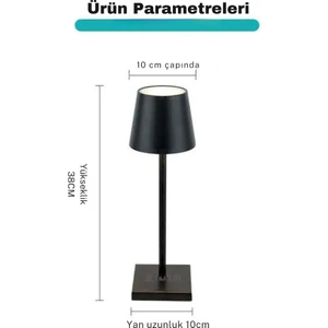 Bonar Dokunmatik Abajur Masa Lambası Otel Restoran Lüks Dokunmatik Dekoratif Baş Ucu USB Şarjlı Lamba