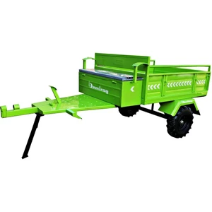 Makaslı Çapa Makinası Römorku - Benzinli Modellerle Uyumlu (Fıstık Yeşil)