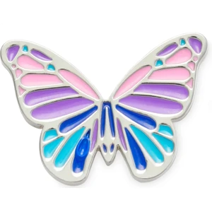 Multi Purple Butterfly Jibbitz™ Metal Charm 10011089