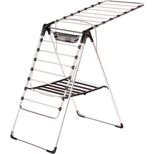 Metal Kalın Borulu Çamaşır Kurutma Askısı Elbise Kurutmalık Gri